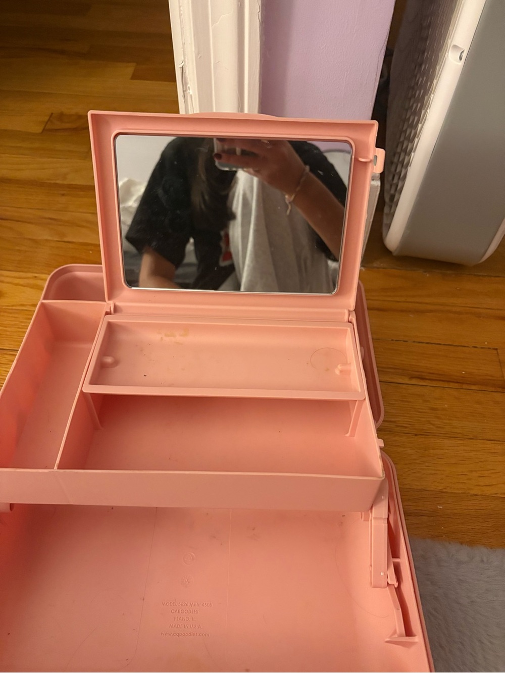 Pink Portable Storage Case with Handle - Picture 4 of 5